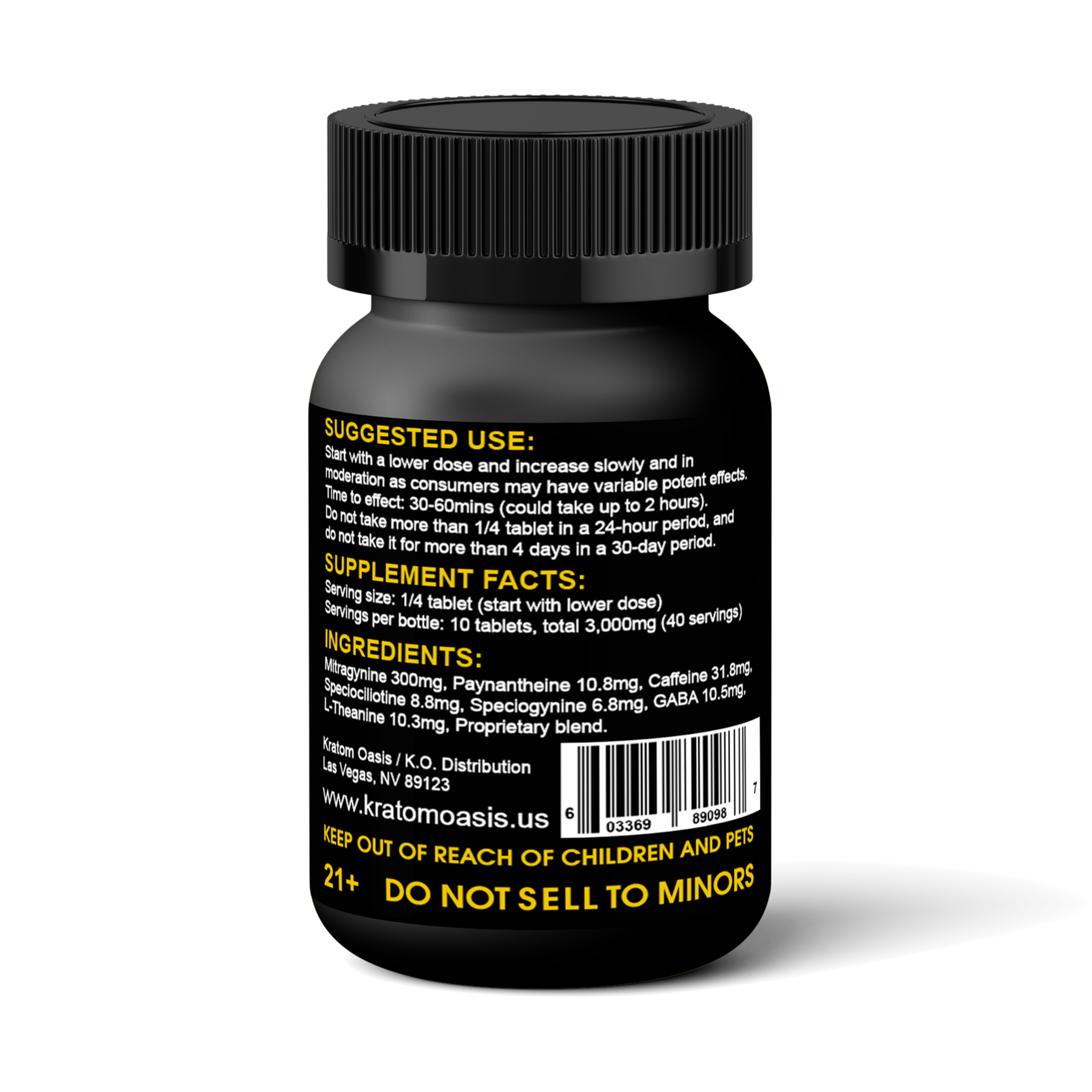 Kratom Oasis Diamond ALKS 300mg Tablets - Image 2